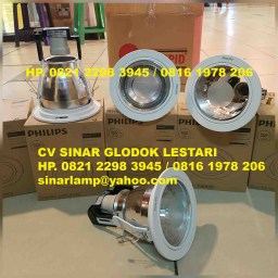 Downlight Philips Glass Recessed White 1x18W